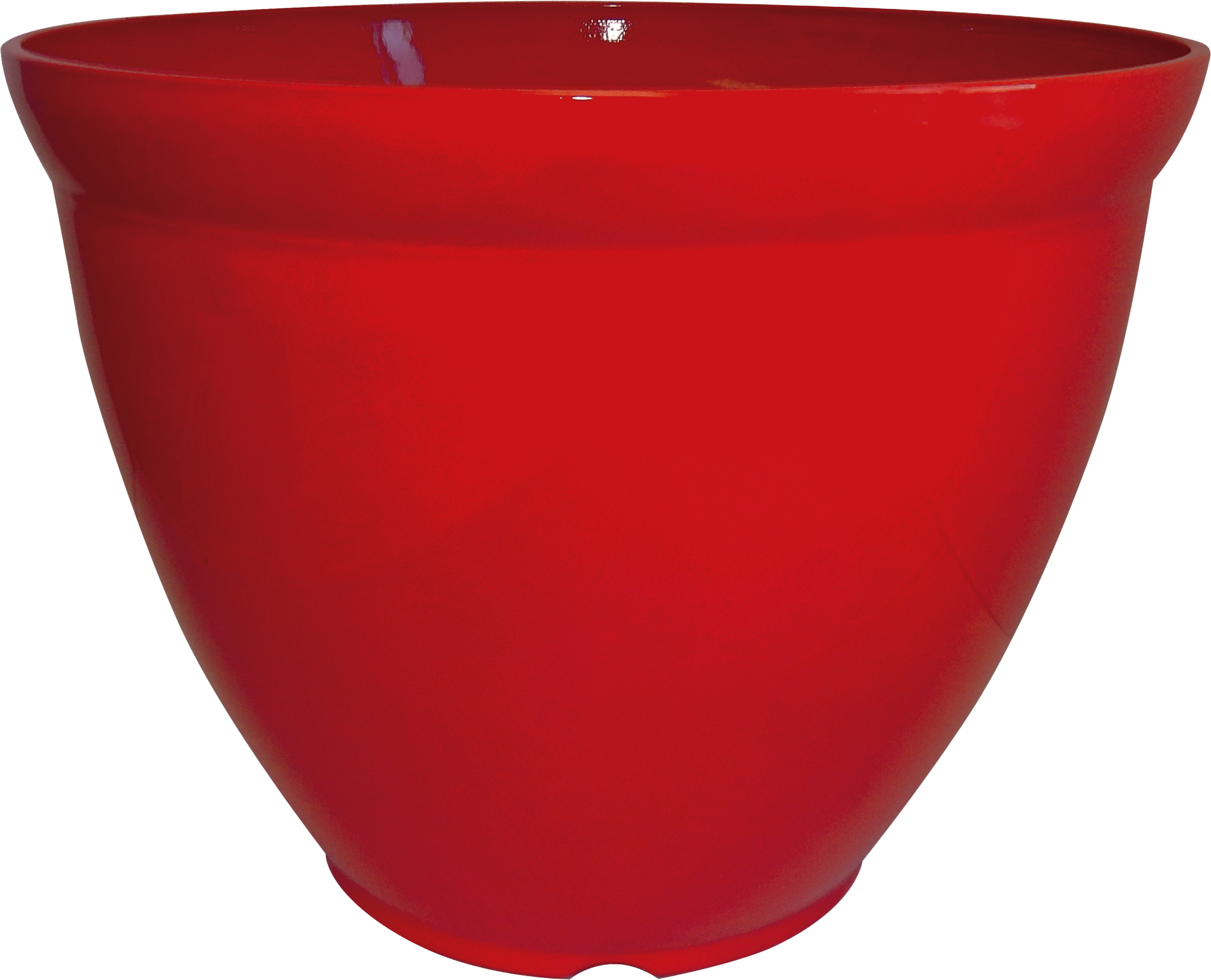 15 x 11.5” Bell Planter Red Gloss - 12 per case - Decorative Planters